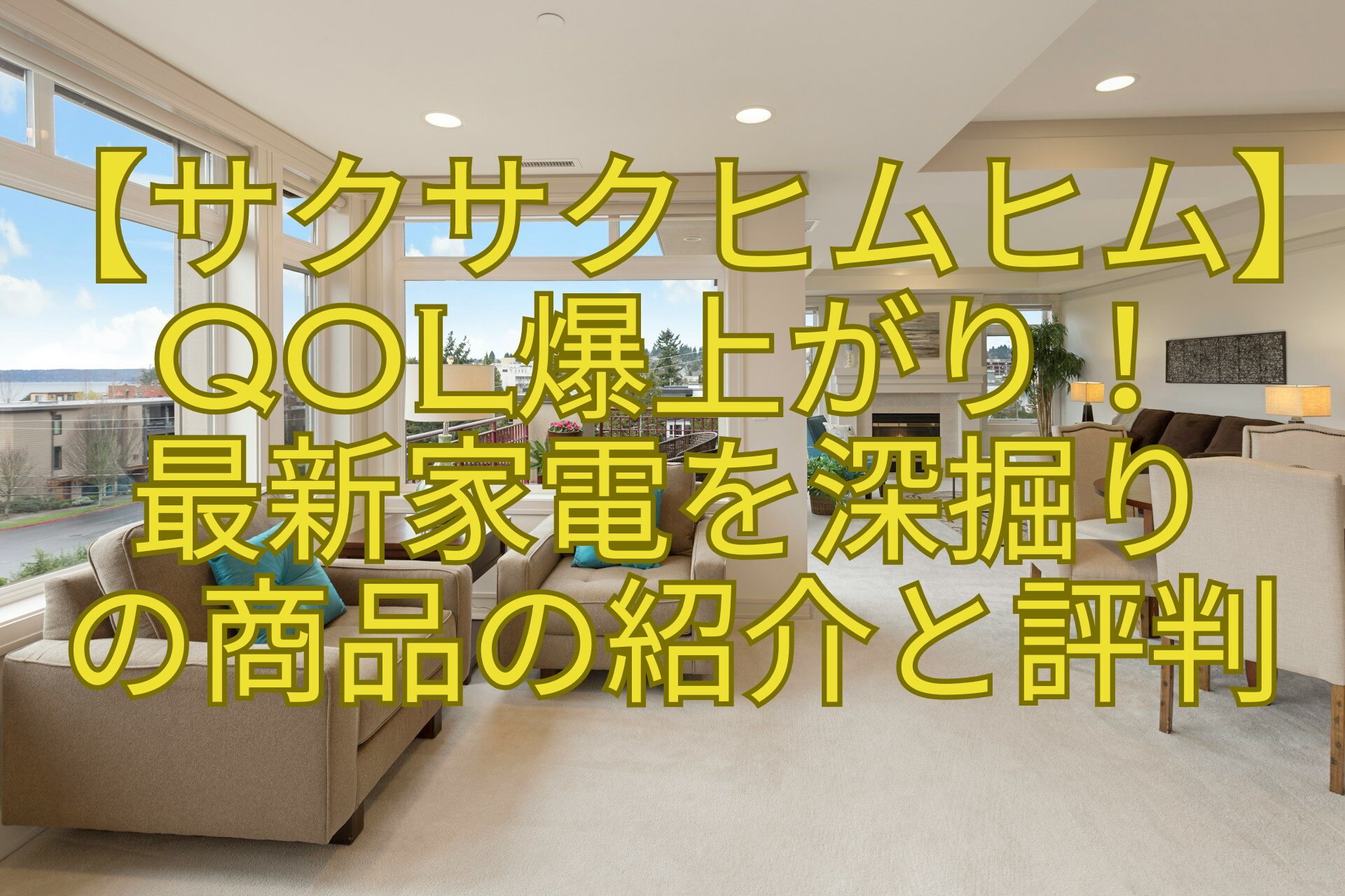 【サクサクヒムヒム】QOL爆上がり！-最新家電を深掘り-の商品の紹介と評判