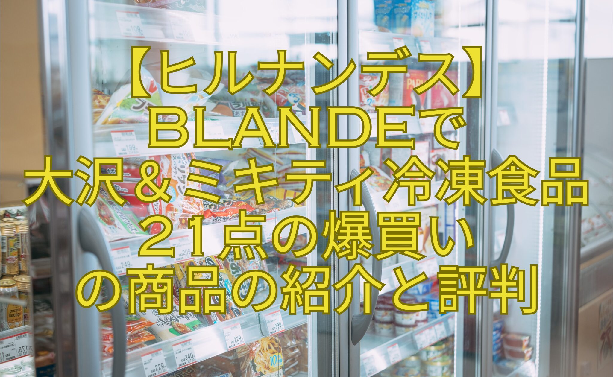 【ヒルナンデス】BLANDEで大沢＆ミキティ冷凍食品21点の爆買いの商品の紹介と評判