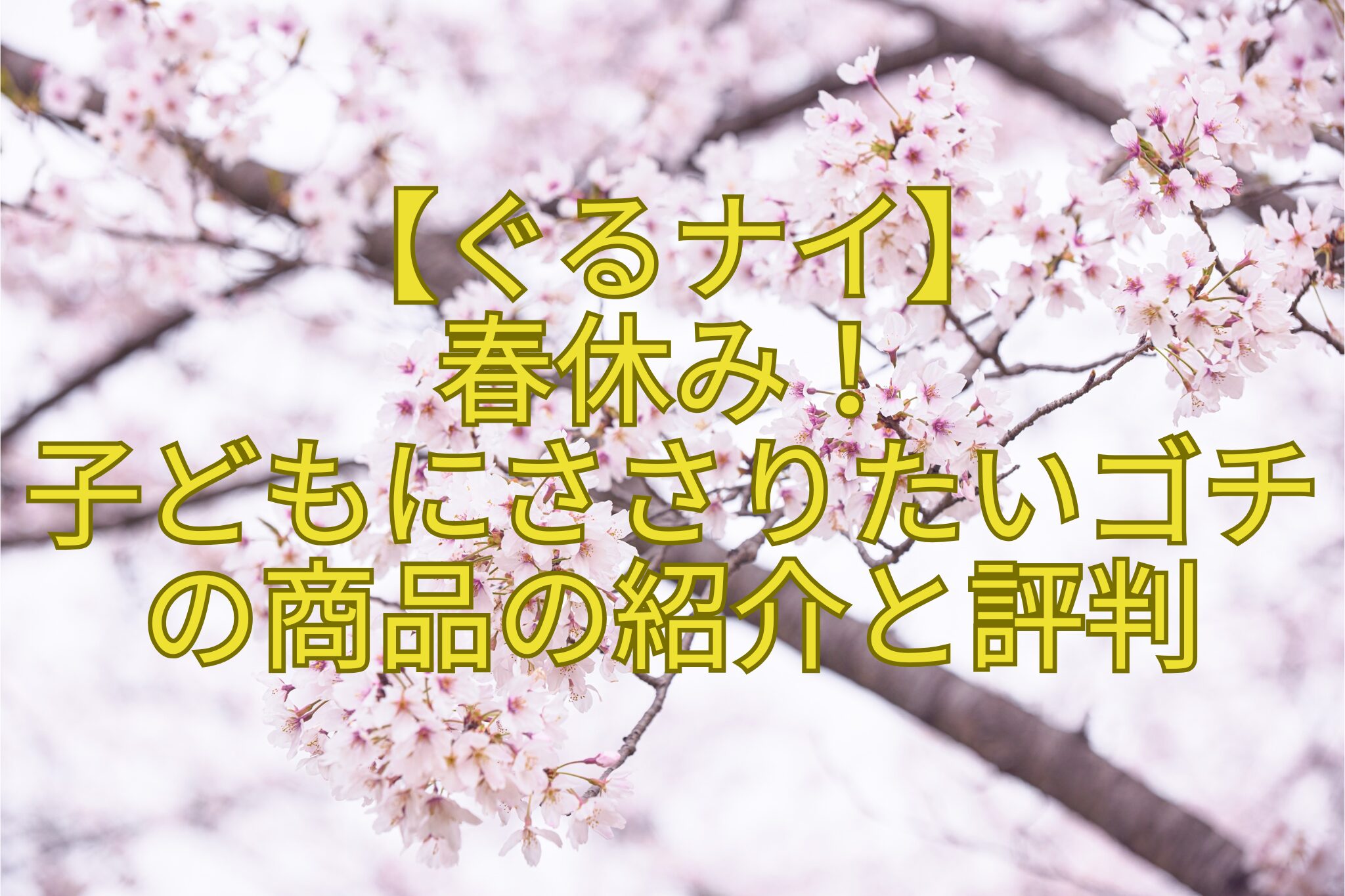 【ぐるナイ】-春休み！-子どもにささりたいゴチの商品の紹介と評判
