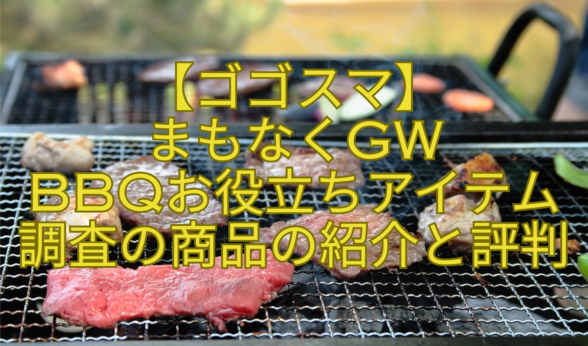 【ゴゴスマ】-まもなくGW-BBQお役立ちアイテム調査の商品の紹介と評判