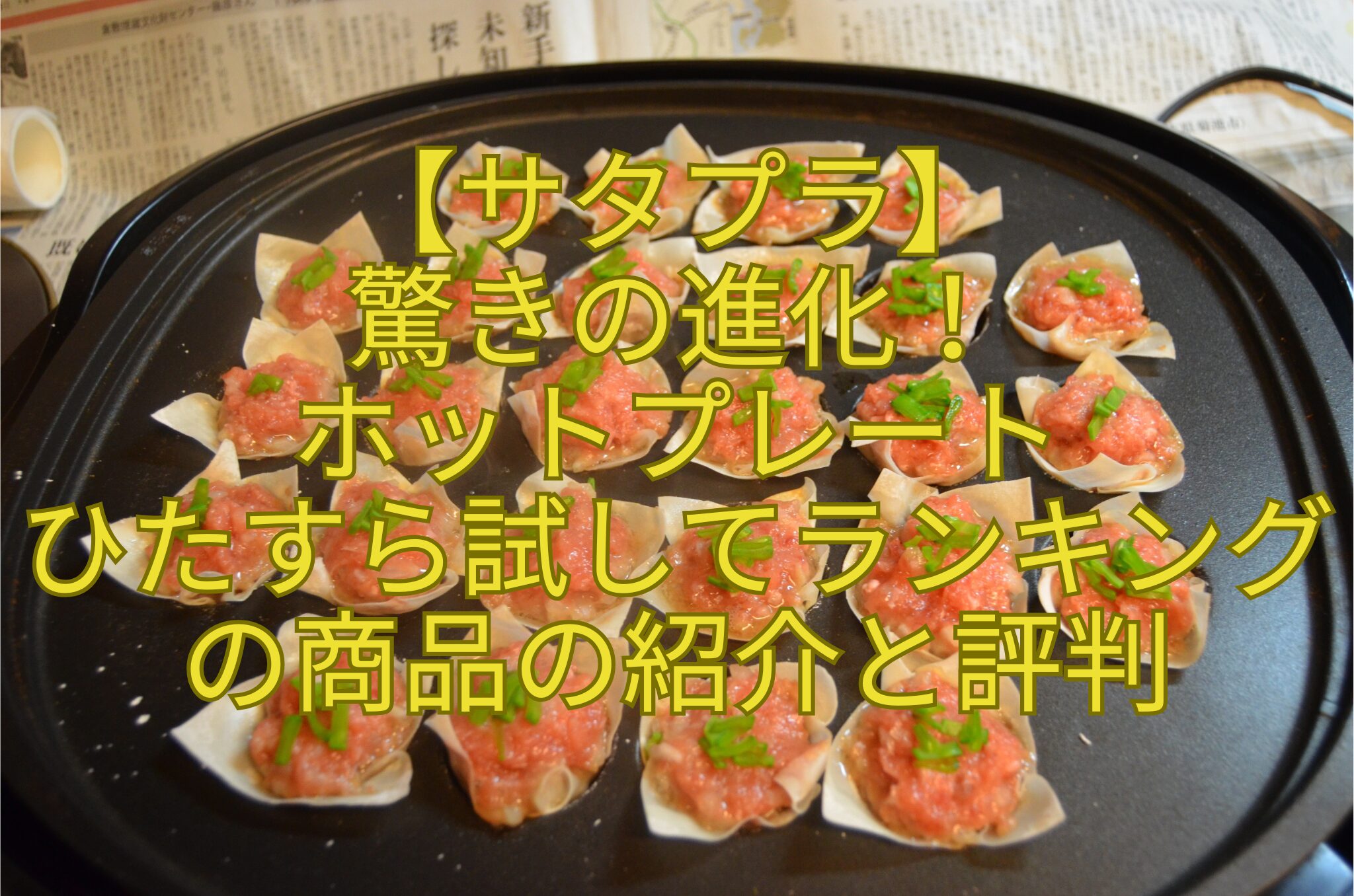 【サタプラ】-驚きの進化！-ホットプレート-ひたすら試してランキングの商品の紹介と評判