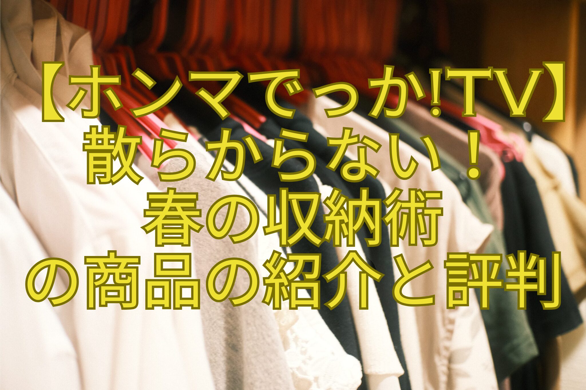 【ホンマでっかTV】-散らからない！-春の収納術-の商品の紹介と評判