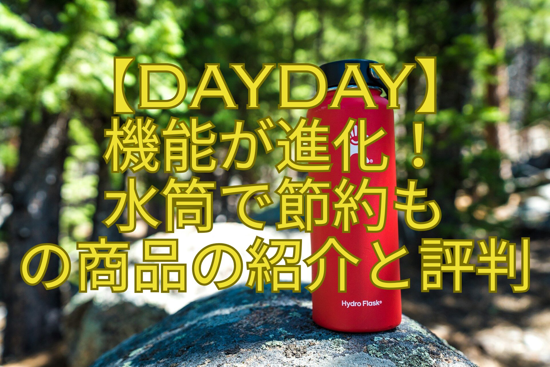 【DayDay】-機能が進化！-水筒で節約も-の商品の紹介と評判