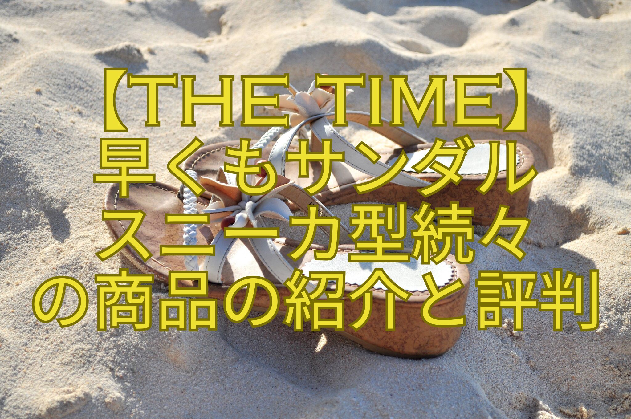 【THE-TIME】-早くもサンダル-スニーカ型続々-の商品の紹介と評判