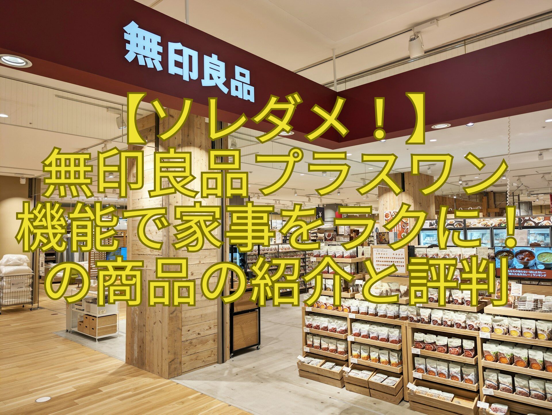 【ソレダメ！】-無印良品プラスワン-機能で家事をラクに！の商品の紹介と評判