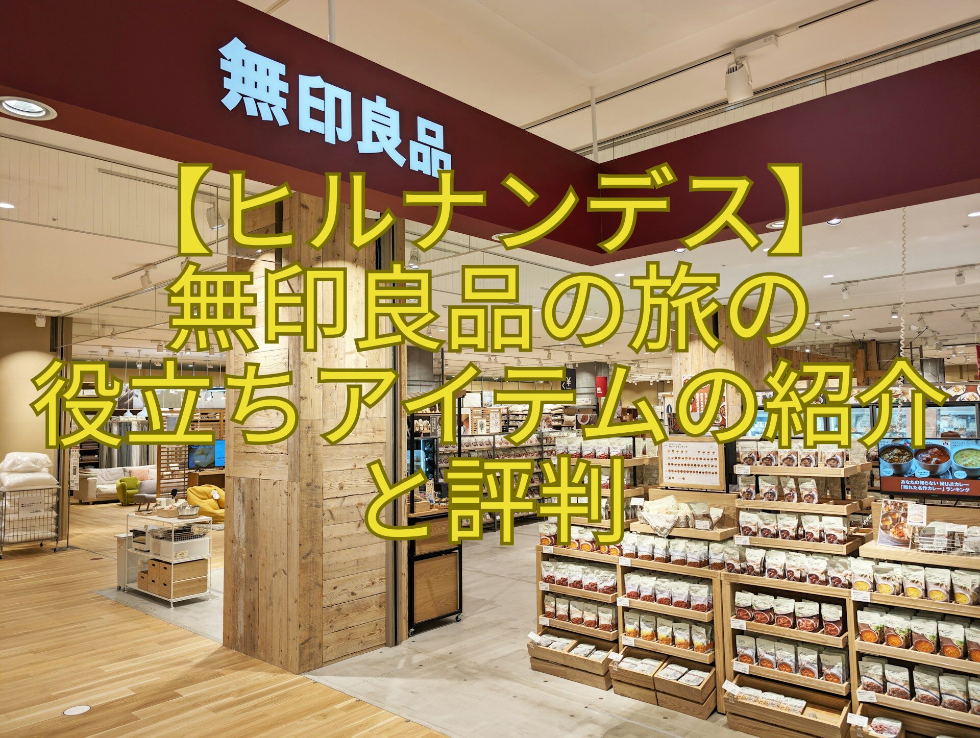 【ヒルナンデス】-無印良品の旅の-役立ちアイテムの紹介と評判