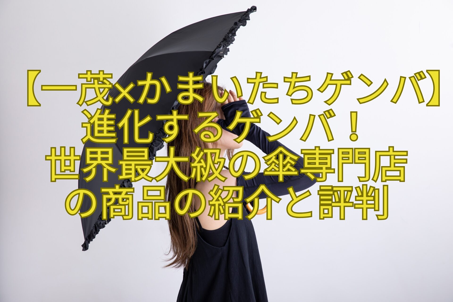 【一茂×かまいたちゲンバ】進化するゲンバ！-世界最大級の傘専門店-の商品の紹介と評判