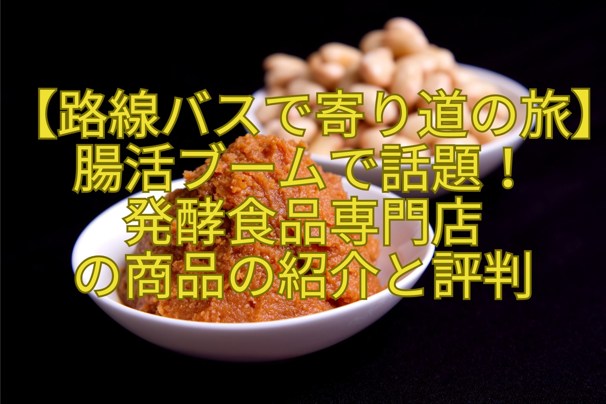 【路線バスで寄り道の旅】腸活ブームで話題！-発酵食品専門店-の商品の紹介と評判