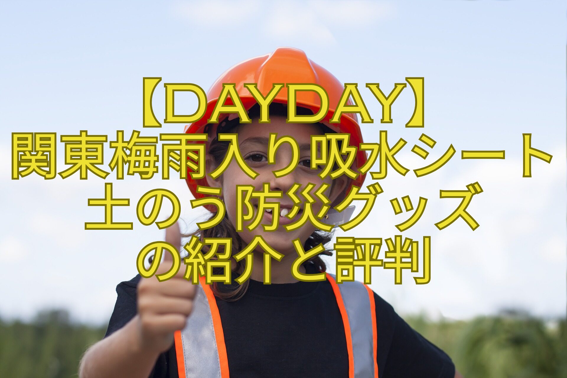 【DayDay】-関東梅雨入り吸水シート土のう防災グッズ-の紹介と評判