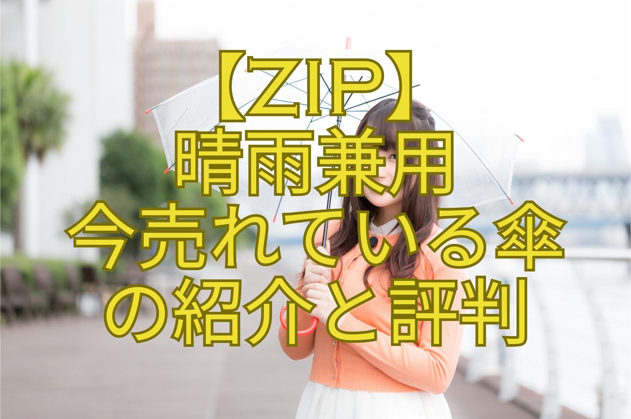 【ZIP】-晴雨兼用-今売れている傘-の紹介と評判