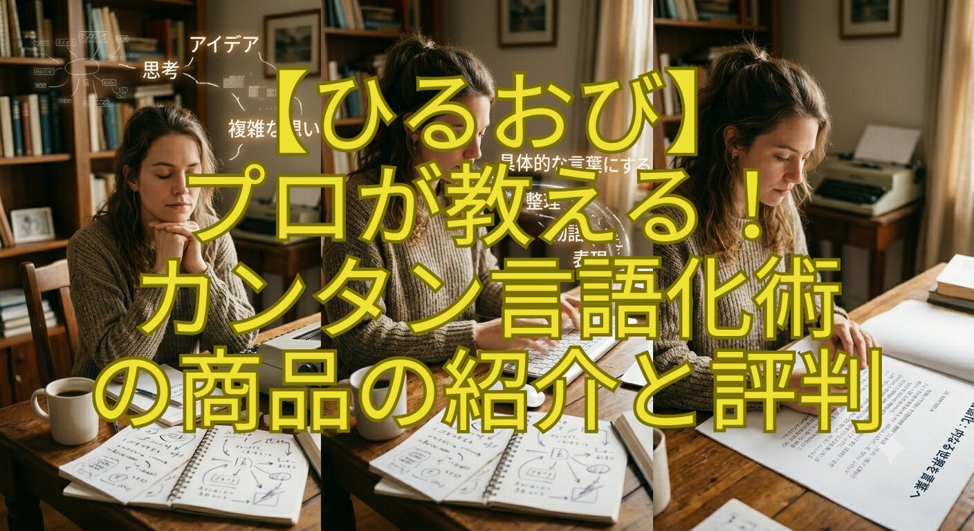 【ひるおび】-プロが教える！-カンタン言語化術-の商品の紹介と評判