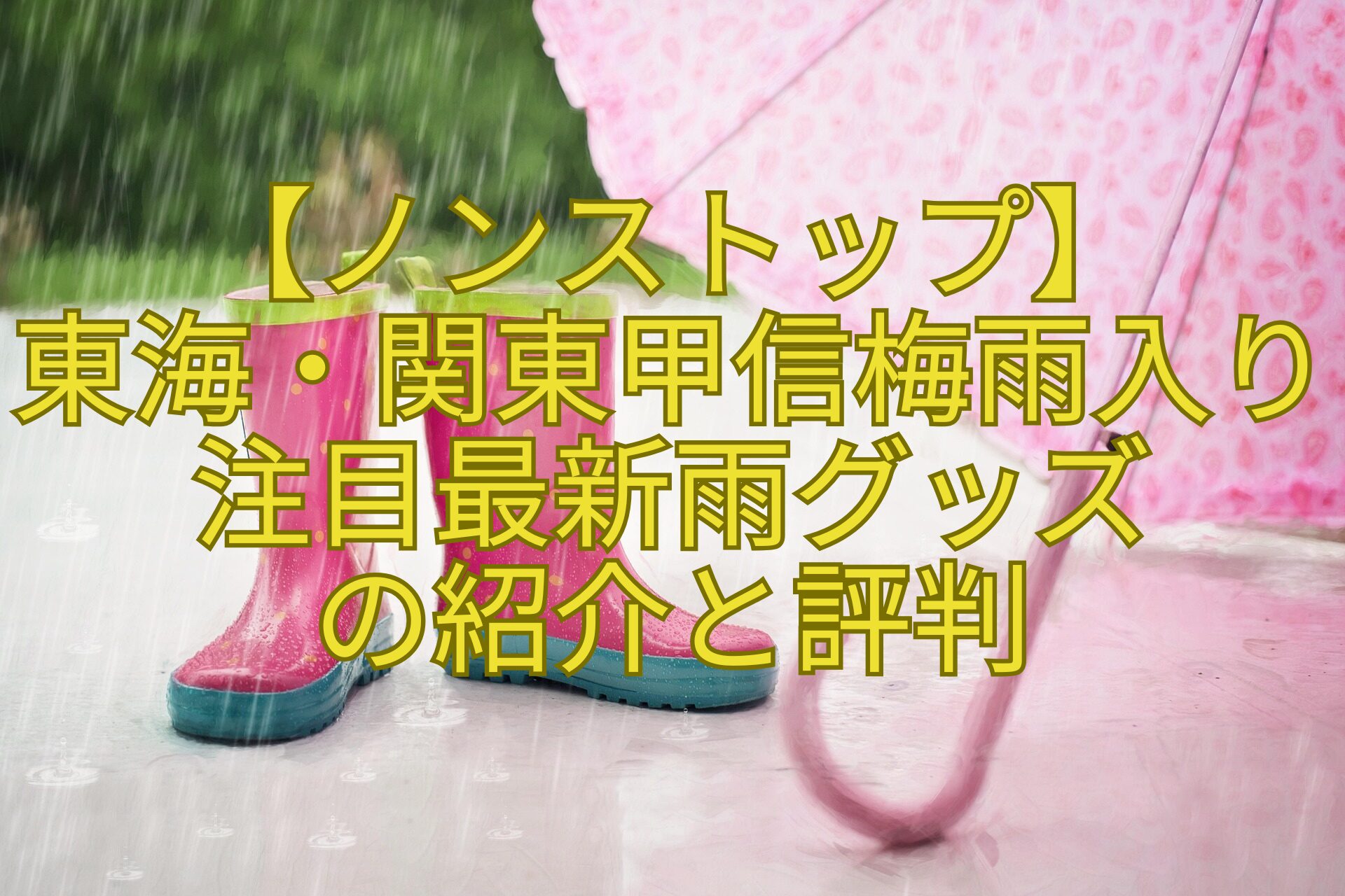 【ノンストップ】-東海・関東甲信梅雨入り-注目最新雨グッズ-の紹介と評判