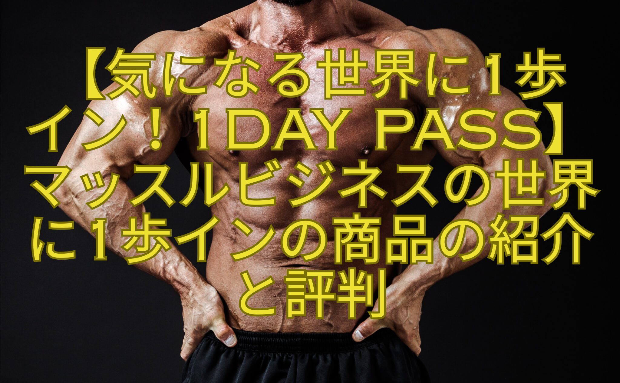 【気になる世界に1歩-イン！1DAY-PASS】マッスルビジネスの世界に1歩インの商品の紹介と評判