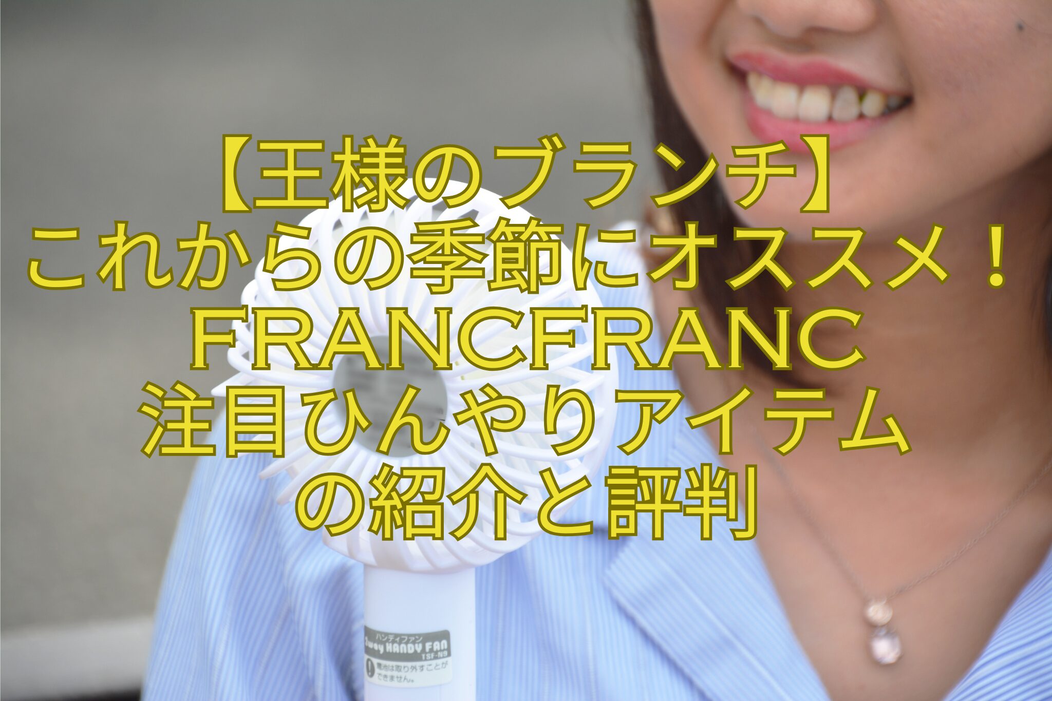 【王様のブランチ】-これからの季節にオススメ！Francfranc注目-ひんやりアイテム-の紹介と評判
