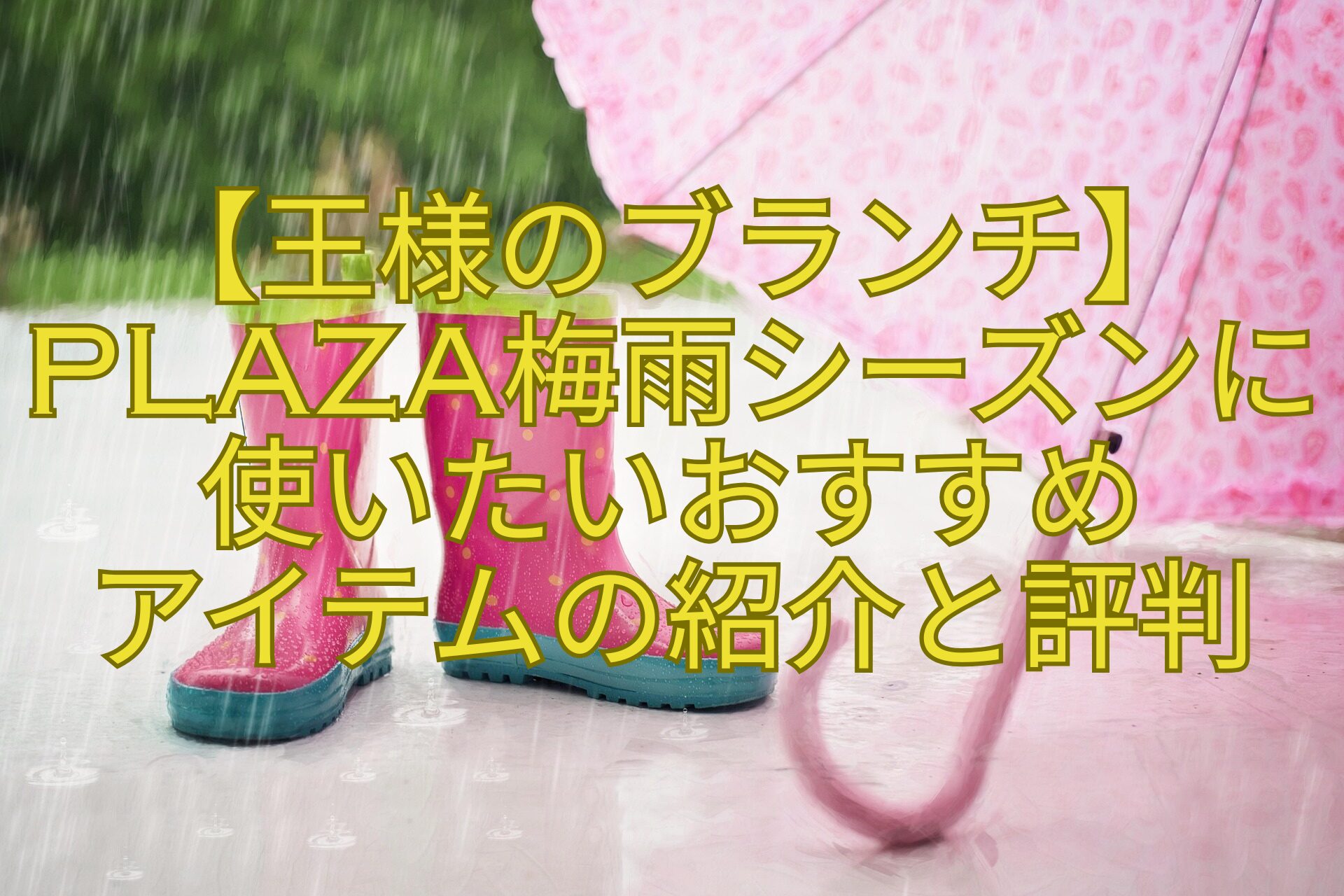 【王様のブランチ】PLAZA梅雨シーズンに使いたいおすすめ-アイテムの紹介と評判