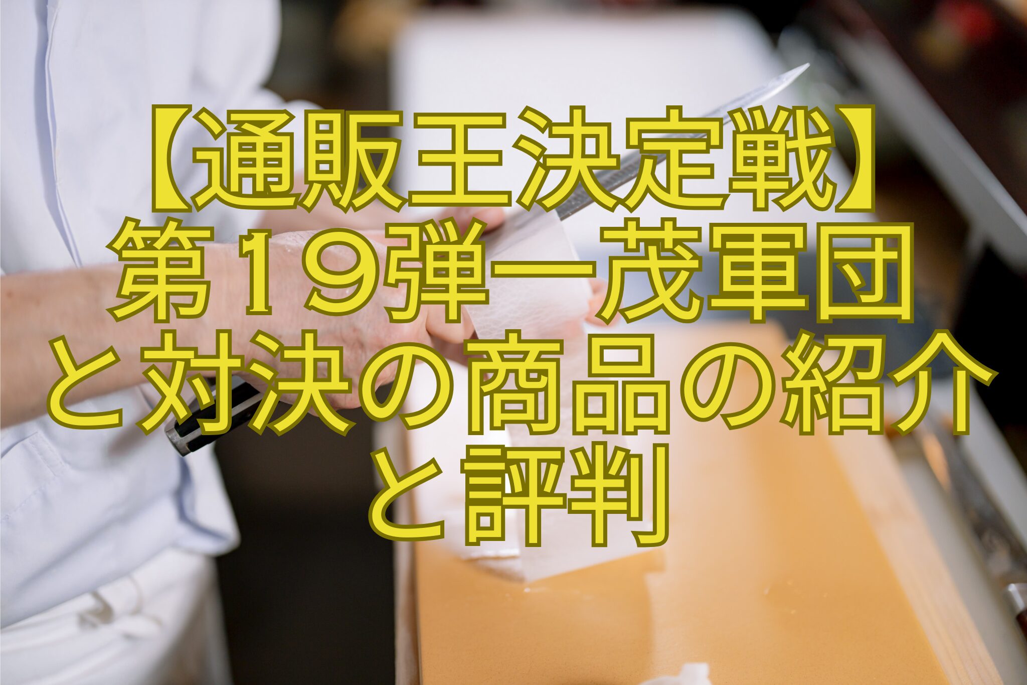 【通販王決定戦】-第19弾一茂軍団-と対決の商品の紹介-と評判