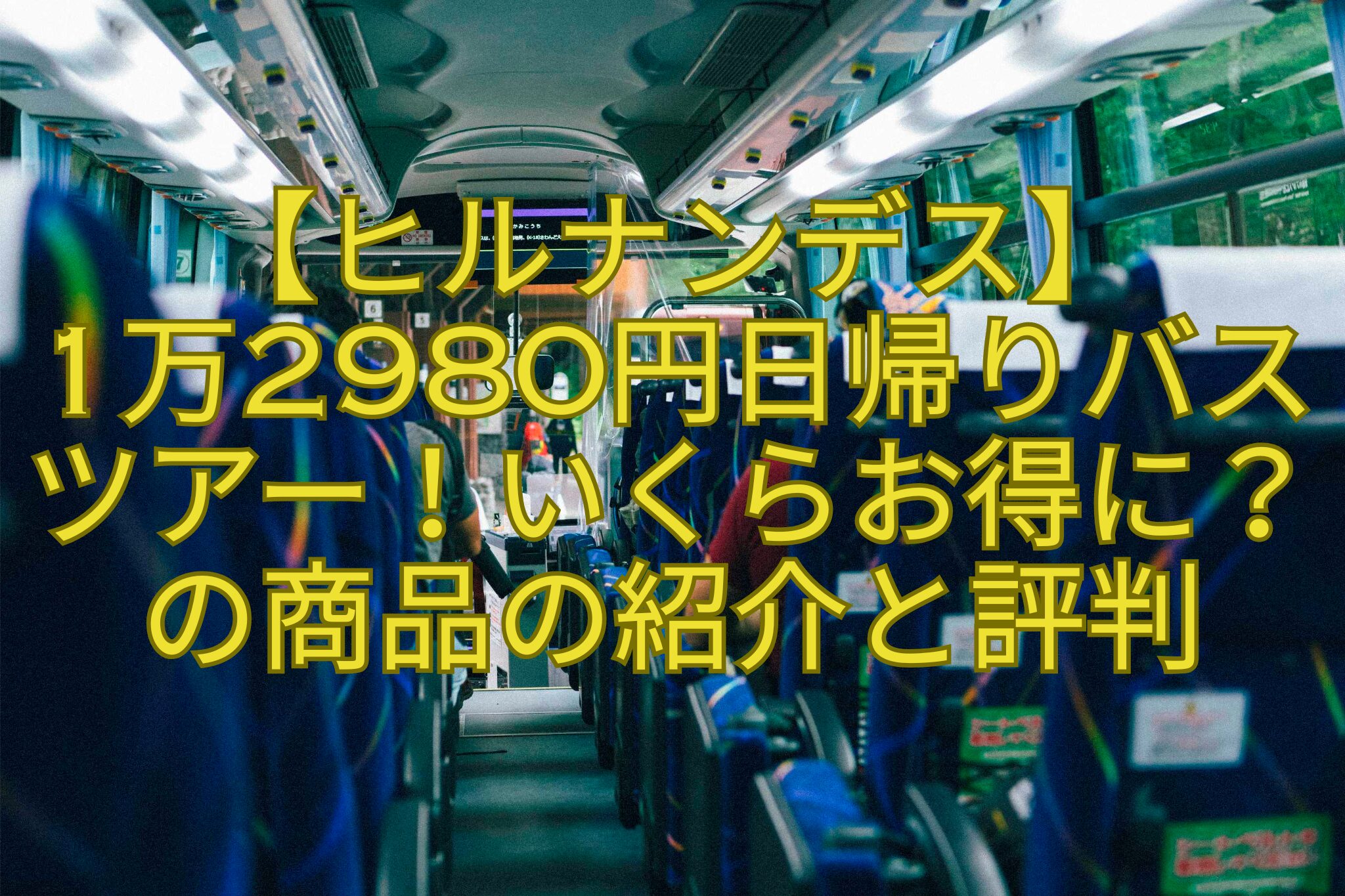 【ヒルナンデス】-1万2980円日帰りバスツアー！いくらお得に？の商品の紹介と評判