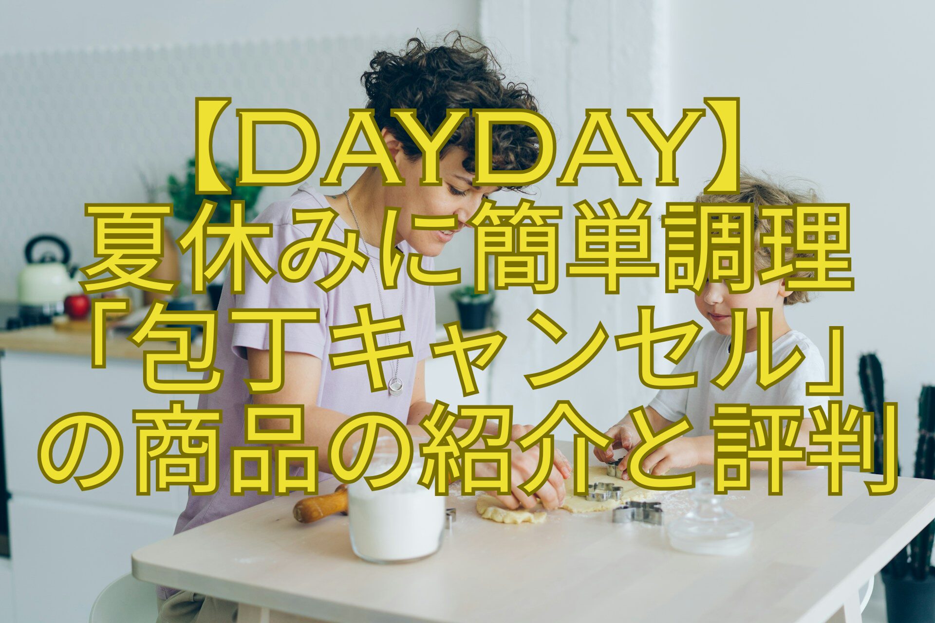 【DayDay】-夏休みに簡単調理-「包丁キャンセル」-の商品の紹介と評判
