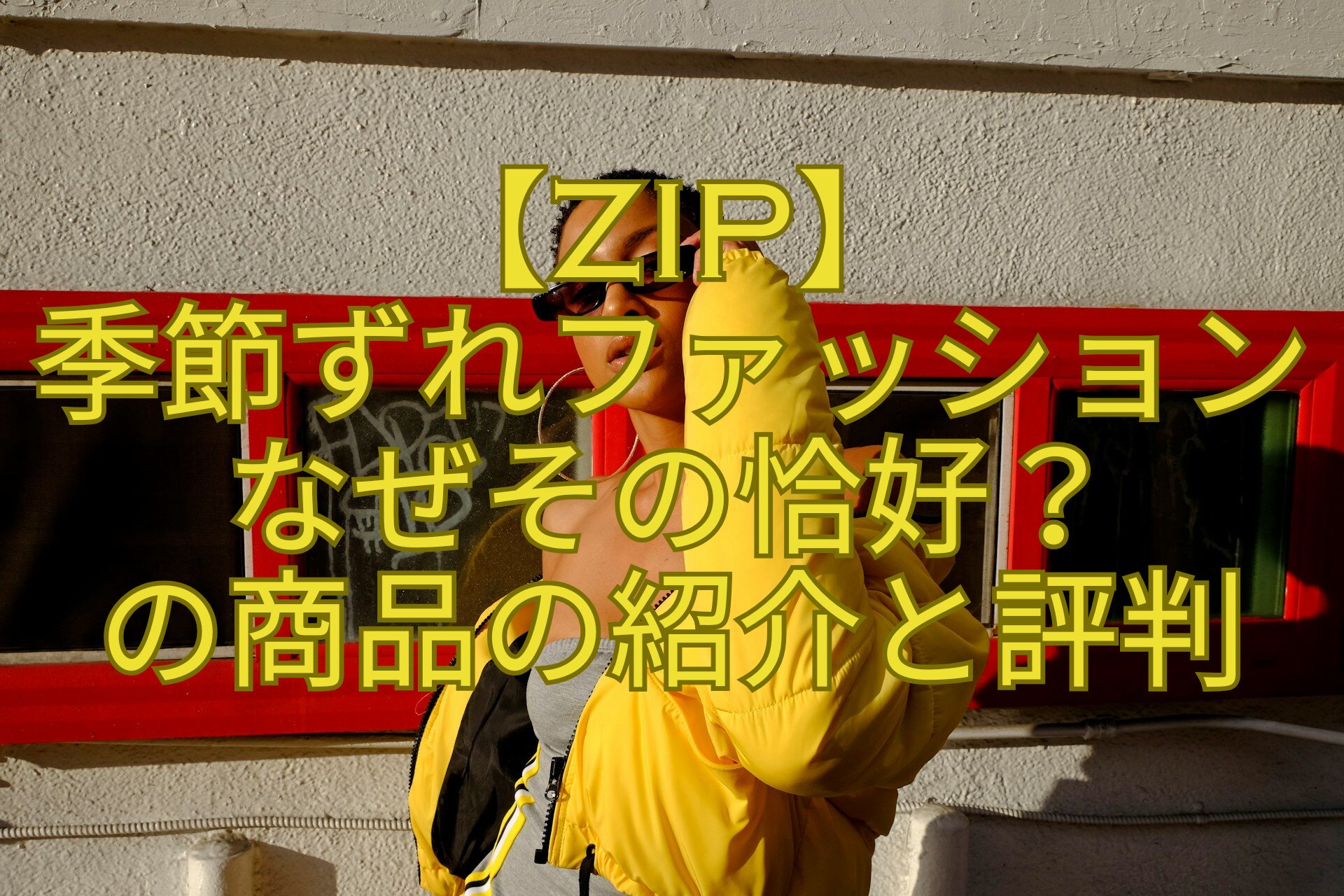 【ZIP】-季節ずれファッション-なぜその恰好？-の商品の紹介と評判