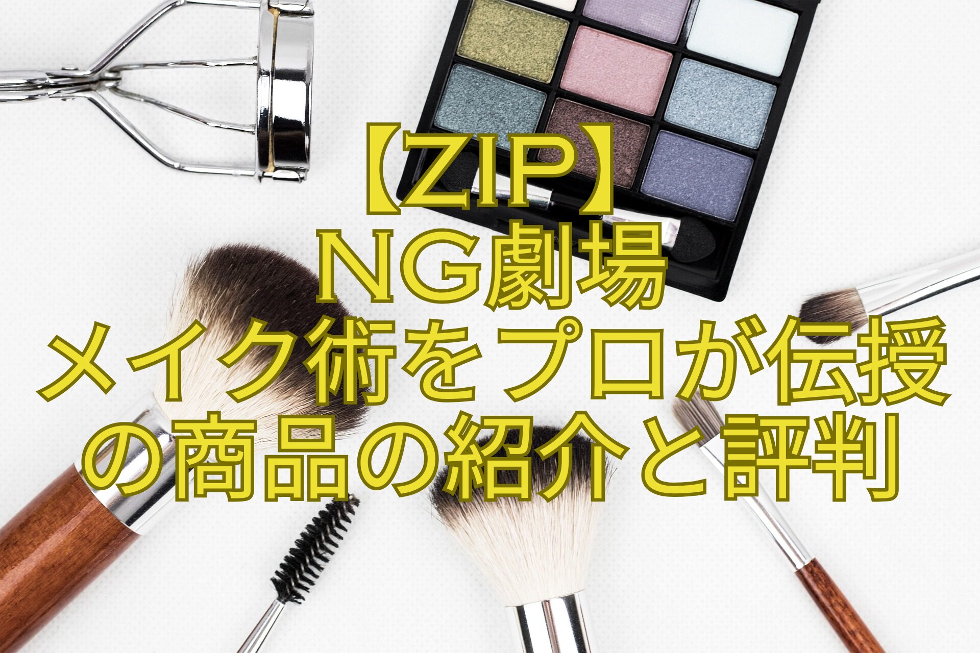 【ZIP】-NG劇場-メイク術をプロが伝授の商品の紹介と評判