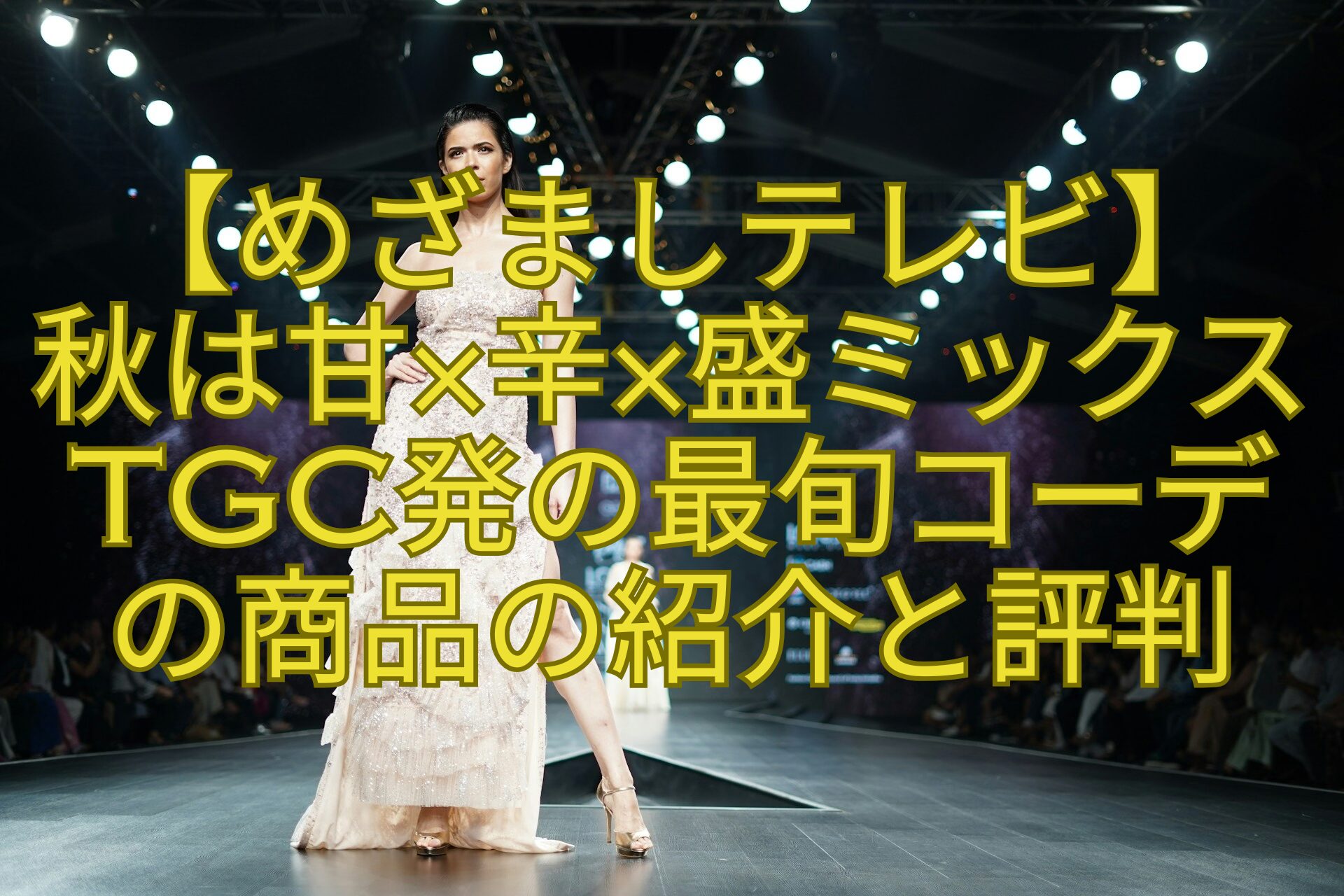 【めざましテレビ】-秋は甘×辛×盛ミックスTGC発の最旬コーデ-の商品の紹介と評判
