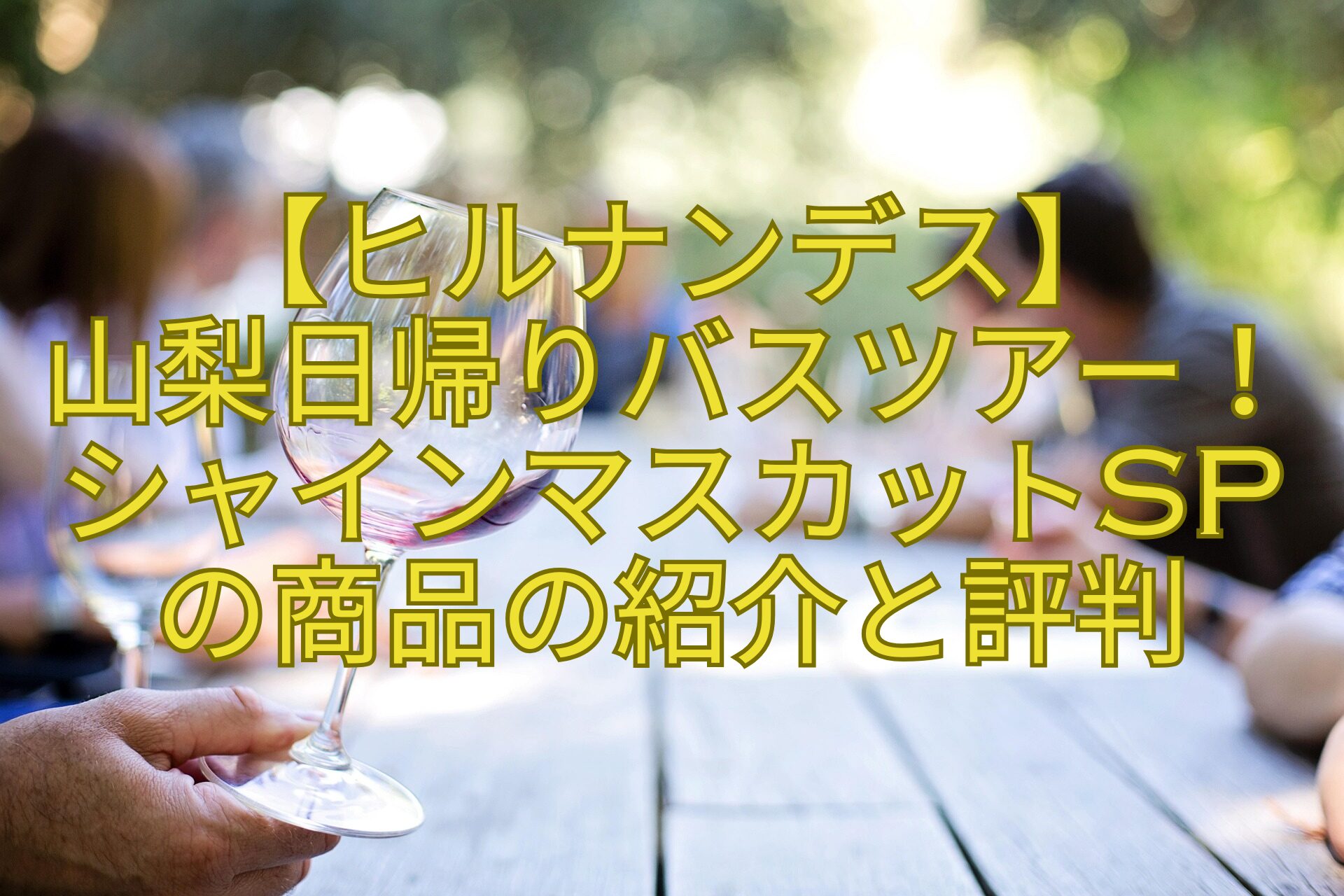 【ヒルナンデス】-山梨日帰りバスツアー！シャインマスカットSPの商品の紹介と評判