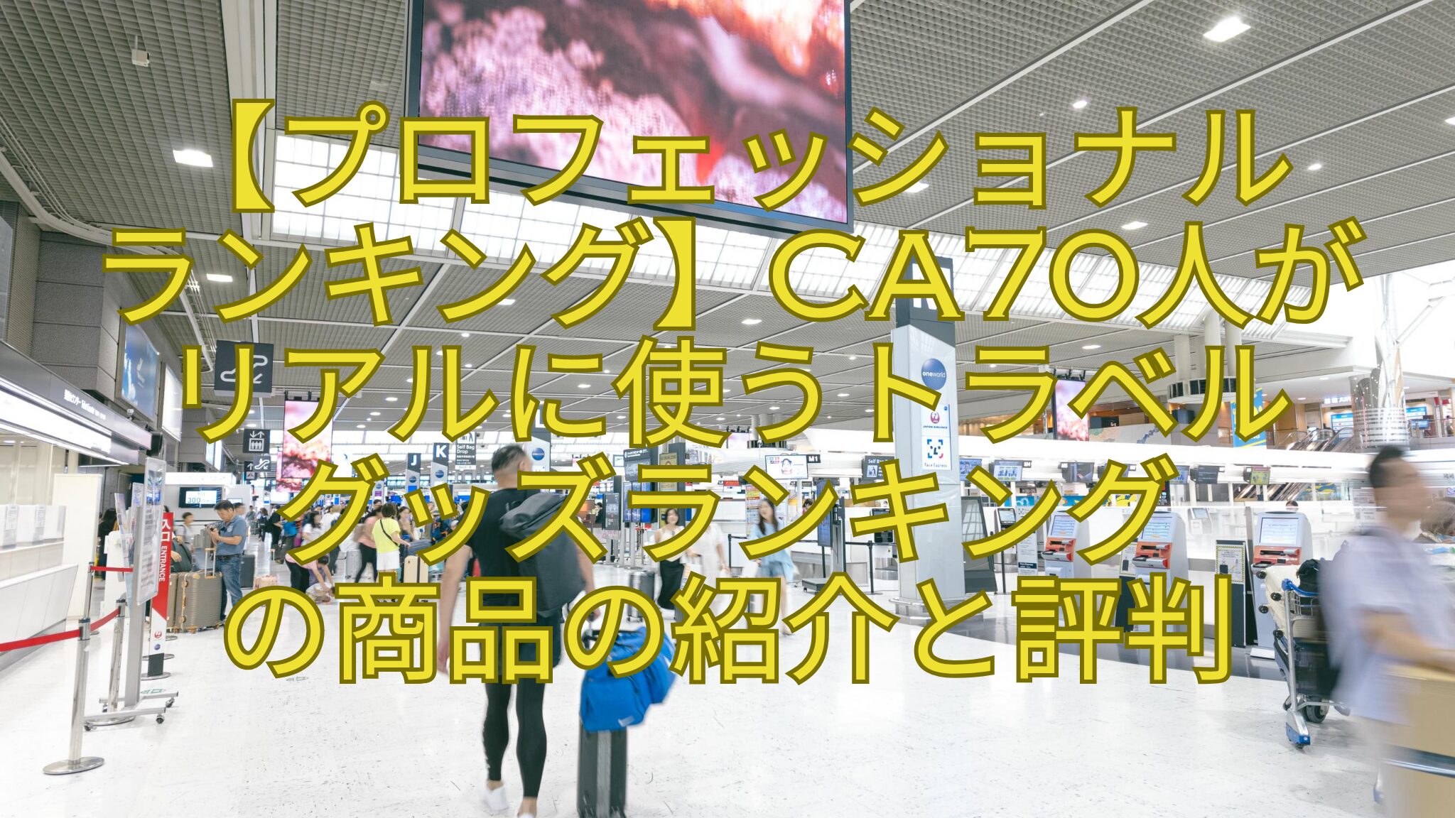 【プロフェッショナル-ランキング】CA70人がリアルに使うトラベル-グッズランキング-の商品の紹介と評判