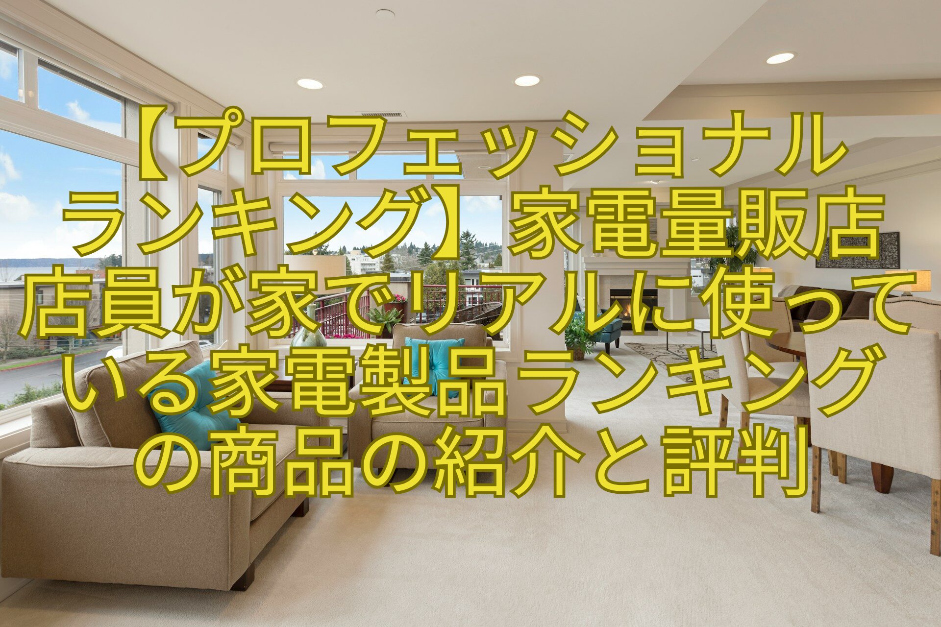 【プロフェッショナル-ランキング】家電量販店-店員が家でリアルに使っている家電製品ランキング-の商品の紹介と評判