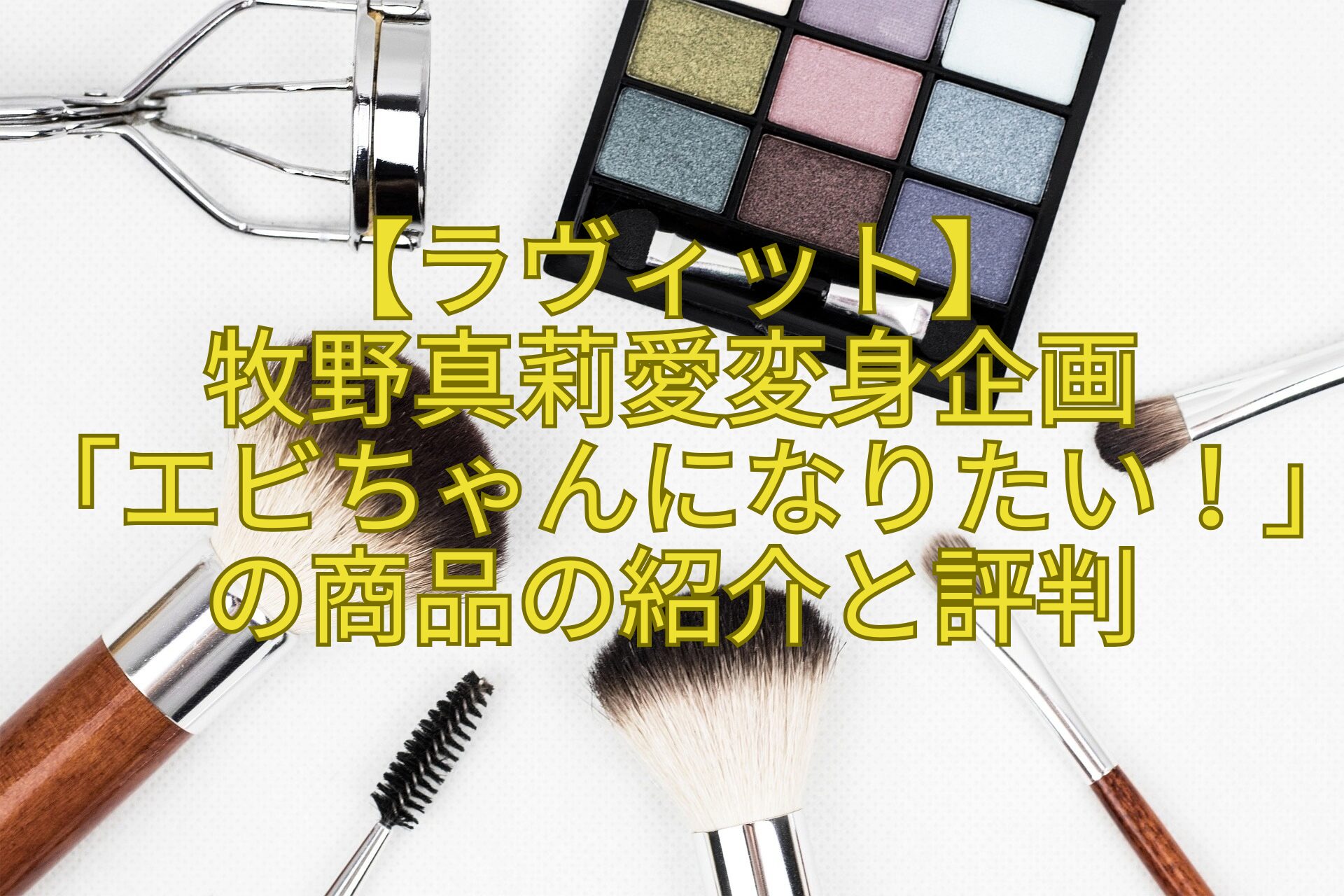 【ラヴィット】-牧野真莉愛変身企画-「エビちゃんになりたい！」の商品の紹介と評判
