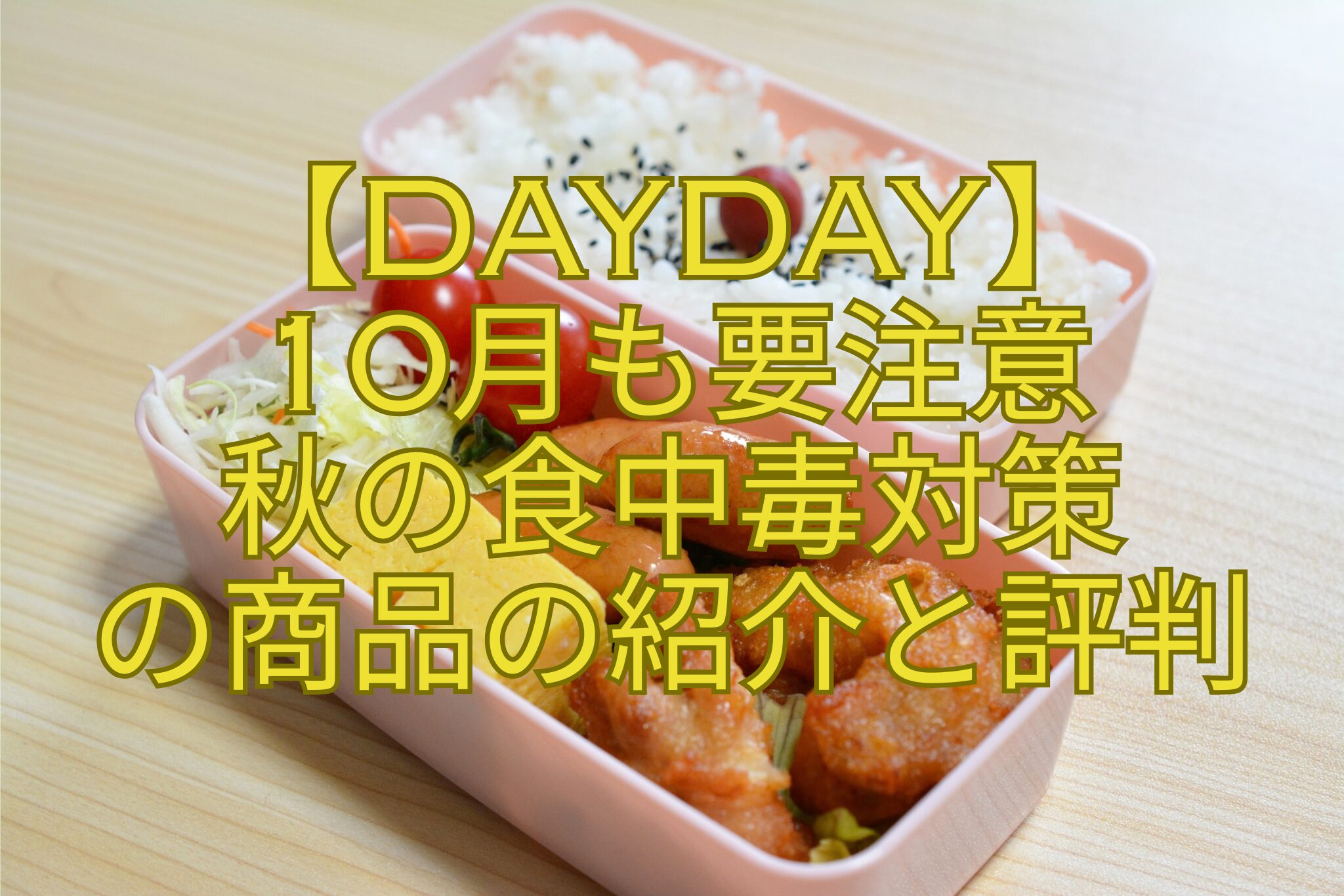 【DayDay】-10月も要注意-秋の食中毒対策-の商品の紹介と評判