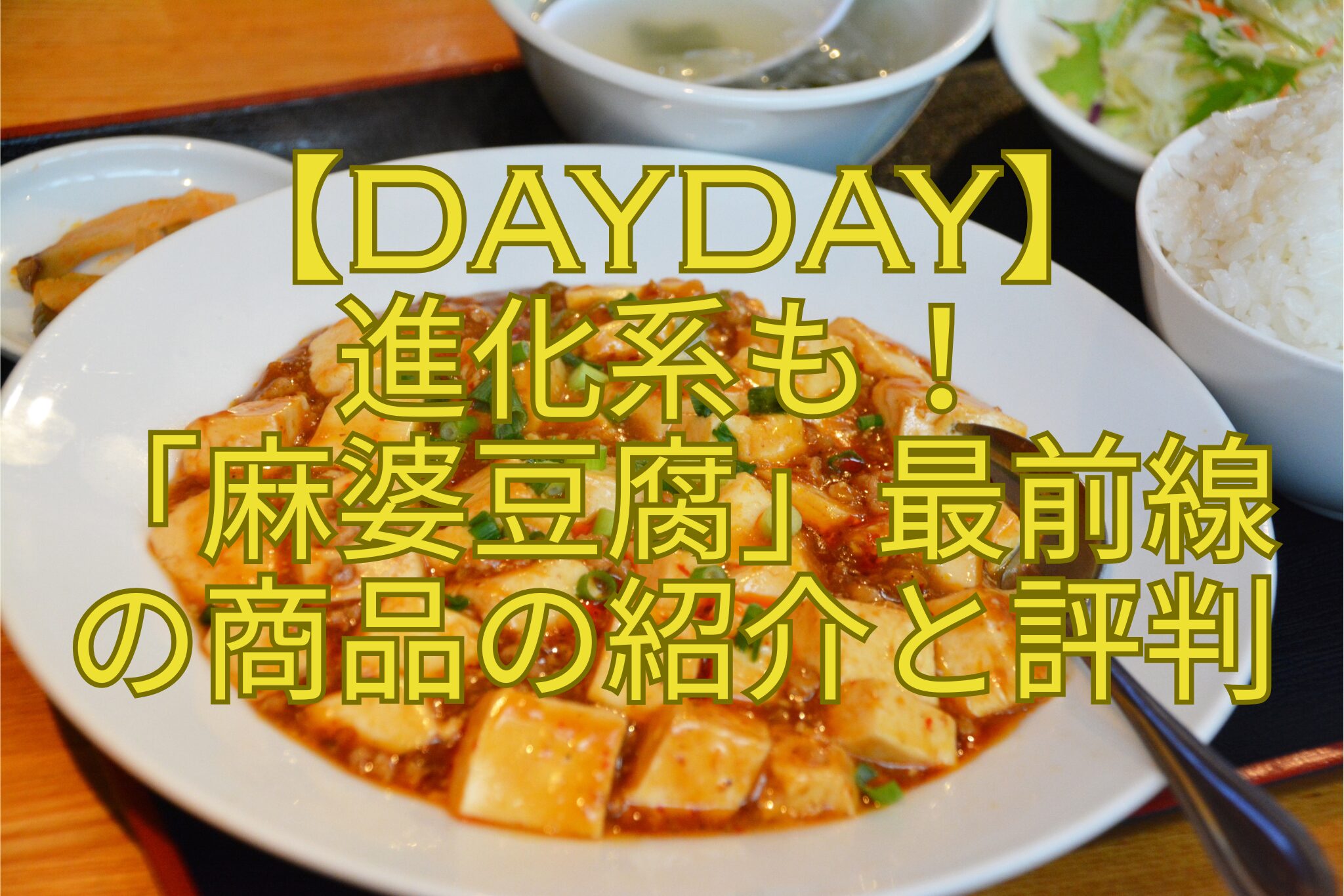 【DayDay】-進化系も！-「麻婆豆腐」最前線-の商品の紹介と評判