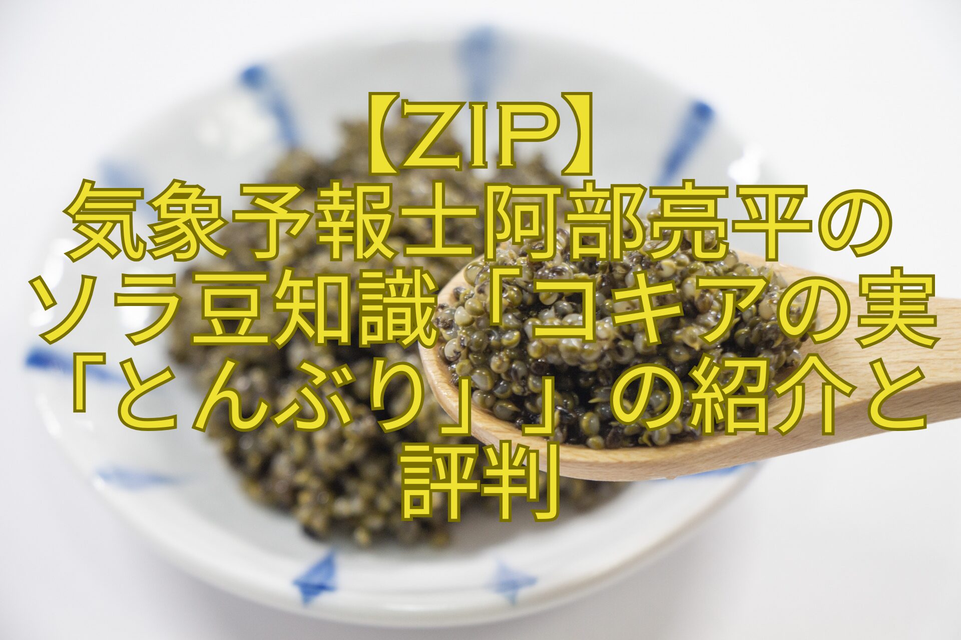 【ZIP】-気象予報士阿部亮平の-ソラ豆知識「コキアの実「とんぶり」」の紹介と評判