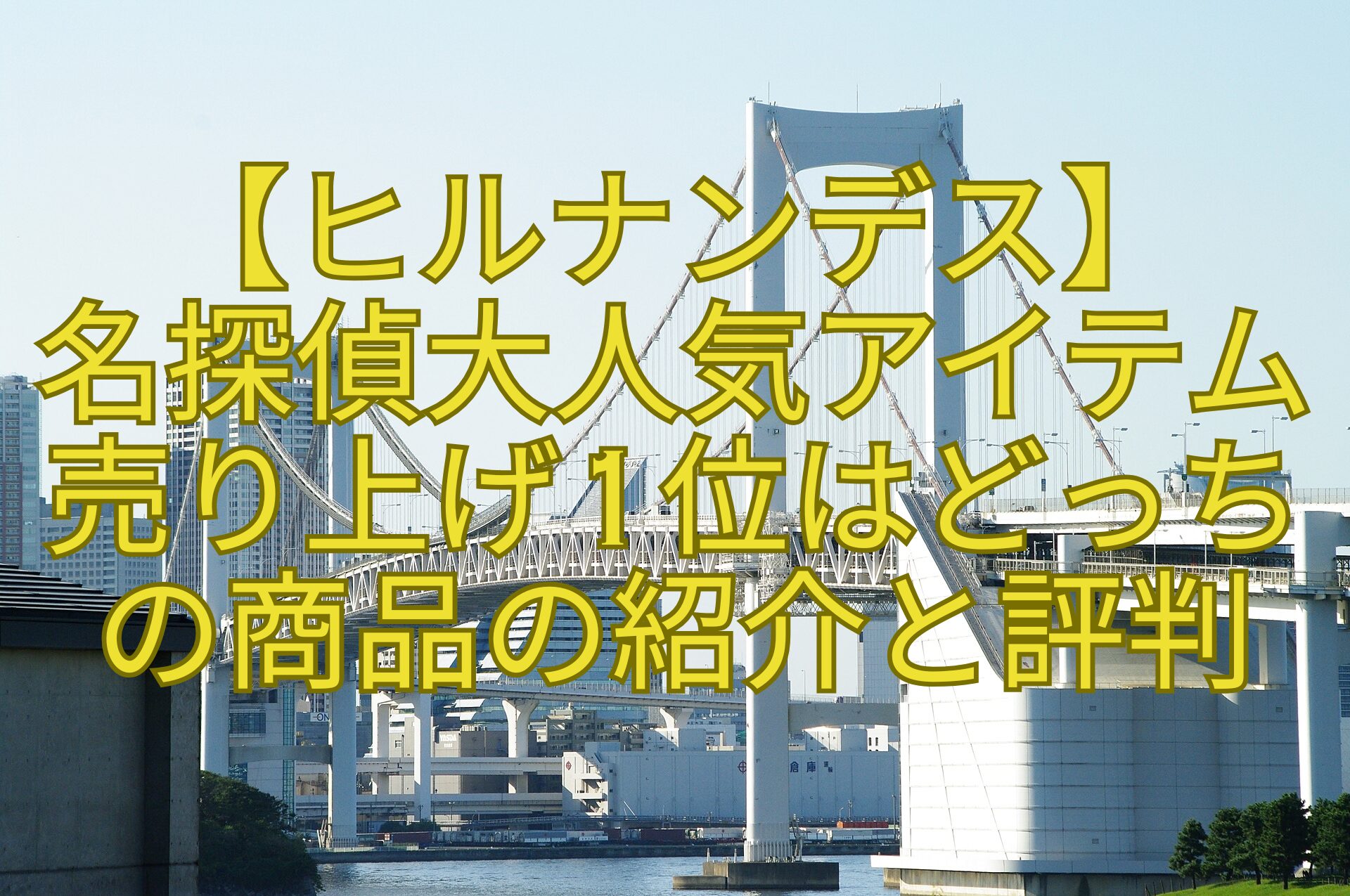 【ヒルナンデス】-名探偵大人気アイテム-売り上げ1位はどっち-の商品の紹介と評判