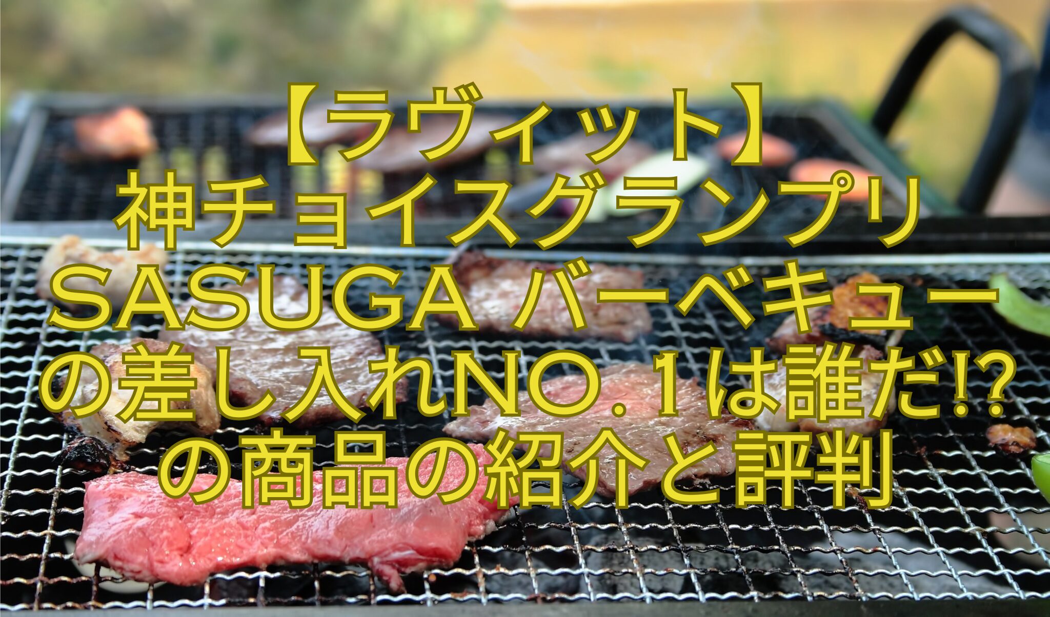 【ラヴィット】-神チョイスグランプリSASUGA-バーベキューの差し入れNo.1は誰だの商品の紹介と評判