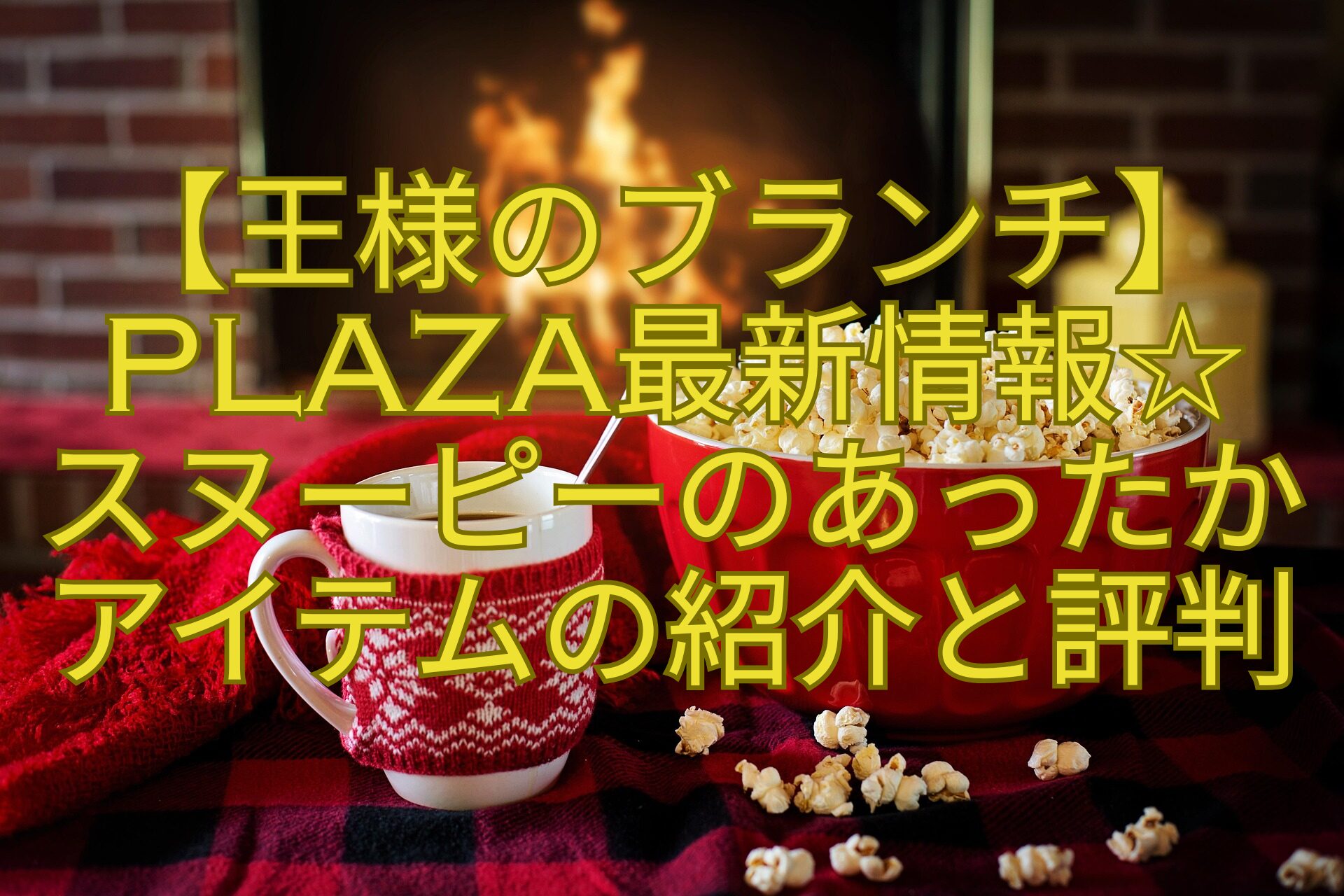 【王様のブランチ】PLAZA最新情報☆-スヌーピーのあったか-アイテムの紹介と評判